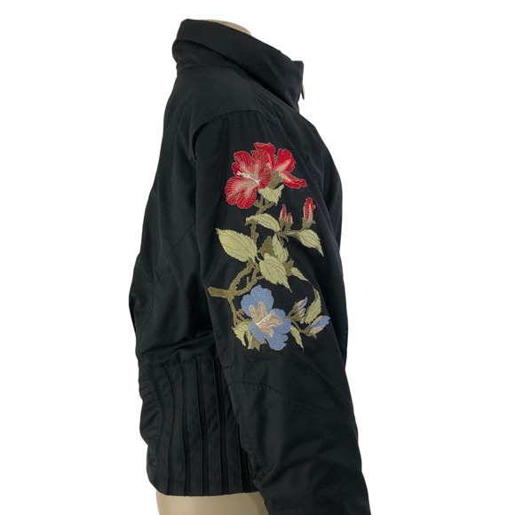 Rare Vintage Obermeyer Floral Embroidered Ski Snow Puffer Jacket Womens Size 12 - Picture 7 of 16